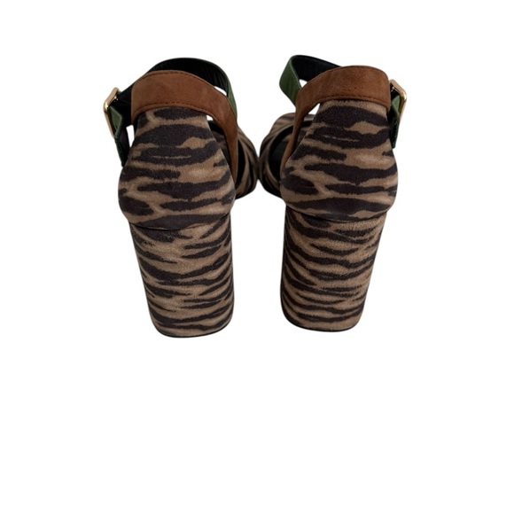 New GEOX D GENZIANA HIGH A Open Toe Sandals Leopard Print Women's Sandals 8 - Picture 5 of 10